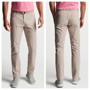 Peter Millar Crown Sport eb66 Performance Five-Pocket Golf Pants Khaki